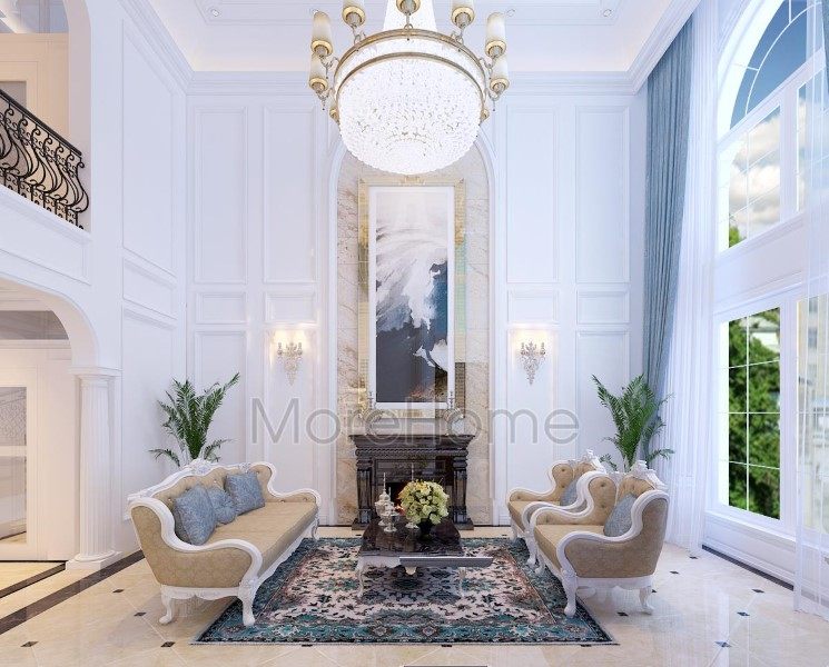 Thiết kế nội thất phòng khách biệt thự EuroLand